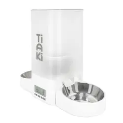 Comedero automático TIAKI con salida doble - hasta 5 litros de pienso