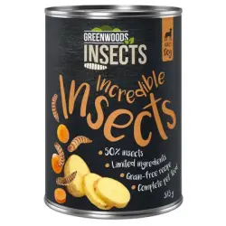 Greenwoods Insects insectos con patatas y zanahorias 6 x 375 g