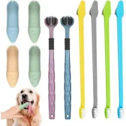 HausPets Cepillo de dientes para perros – Kit de limpieza dental 360° - Kit de 360°
