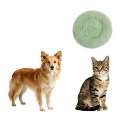 MCBOSON Cesta verde para donuts de 50 cm para gatos y perros - 1 artículo