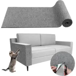Pawffee Alfombrilla adhesiva antiarañazos para gatos, protector de sofá - 1 pieza