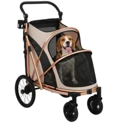 PawHut Carrito para Perro 94x69x118 cm Marrón - 1 Article