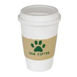 TIAKI Café juguete de látex para perros - 8 x 12 cm (Diám. x Al)