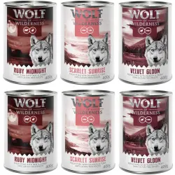 Wolf of Wilderness Red Meat Adult 6 x 400 g - Pack mixto