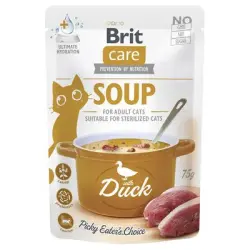 Brit Care sopa para gatos 15 x 75 g - Pato