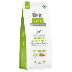 Brit Care Sustainable Adult Razas medianas con pollo e insectos - 12 kg
