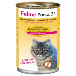 Feline Porta 21 comida para gatos 6 x 400 g - Atún con aloe