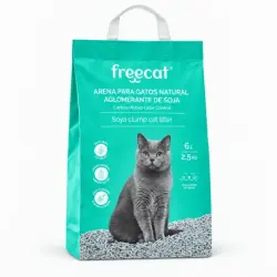Freecat Arena Aglomerante para Gatos de Soja y Carbón, 12 l