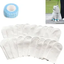 HausPets 20 protectores desechables para patas de perro - 7 kg