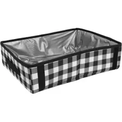 HausPets Bandeja arena plegable impermeable: ideal viajes coche, gran - Una unidad