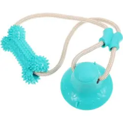 HausPets  masticable para perros - Ventosa, no destructivo, seguro - Azul