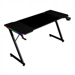 Mars Gaming MGD-X140RGB Mesa Ergonómica ARGB Mando Alfombrilla XXL Soportes Externos 140x60cm Negro