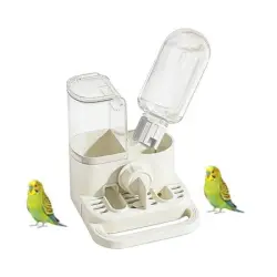 MCBOSON Dispensador de agua automático antigoteo con percha para jaulas - 1 artículo