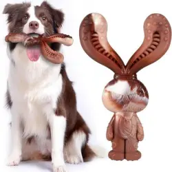 MCBOSON Perro de juguete con forma de conejo sabor a carne de res - 1 artículo
