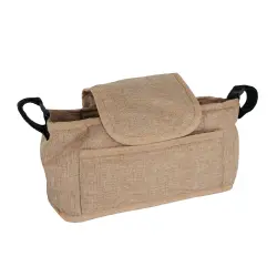 MonsterShop Bolsa caddy beige para cochecito para perros y gatos - 10cm x 16cm x32cm