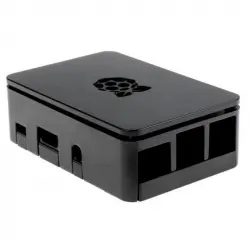 Raspberry New Carcasa oficial para Raspberry Pi 3 B+ Negra