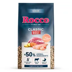 Rocco Senior Classic vacuno con salmón - 10 kg