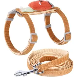 UAMLY Conjunto de arnés y correa para gato (zanahoria) - 1 pieza