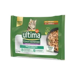 Ultima Cat Expert Nutrition Urinary pollo y vacuno - 4 x 70 g
