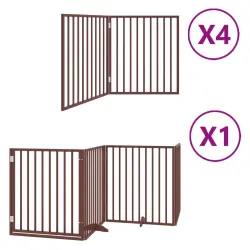 vidaXL Puerta Plegable con Paneles para perros - 50 x 90 x 2 cm