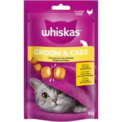Whiskas Groom & Care snacks para gatos - Pollo (45 g)