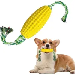 ZooVenture  masticable rosa de TPR de 360° para cachorros - Color: Amarillo