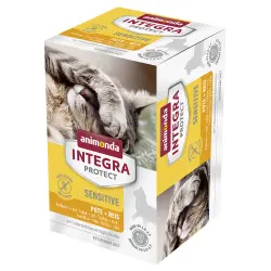Animonda Integra Adult Sensitive 6 x 100 g para gatos - Pavo y arroz