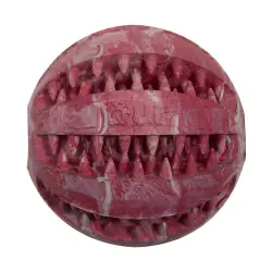 Dur  Pelota roja y blanca con aroma Vainilla para perros - 7cm