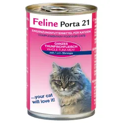 Feline Porta 21 comida para gatos 6 x 400 g - Atún con gambas