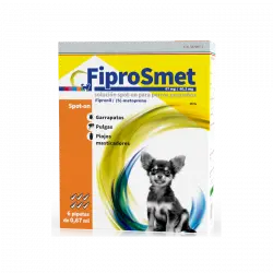 Fiprosmet pipetas antiparasitarias para Perros 6pip, Tipo Perros Pequeños
