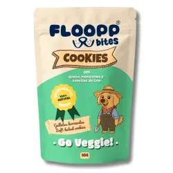 Floopp Bites Galletas Naturales Vegetarianas para Perros | Go Veggie! 95 g - 95