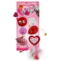 Fofos s de San Valentín para gatos - 22 cm x 13 cm x 4 cm