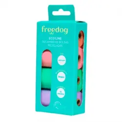 Freedog ECO Bolsas Higiénicas para Perros Colores Pastel, 120 Bolsas