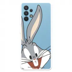 Funda Oficial Warner Bros Bugs Bunny Silueta Transparente Looney Tunes para Samsung Galaxy A32