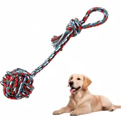 FurryFusion Pelota de cuerda de algodón de juguete para perros - Artículo 1