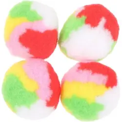 HausPets 4 pelotas de peluche interactivas forma gato perseguir masticar - Artículo 1