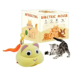 IntiMeg  electrónico con forma de ratón para gatos y perros - AMARILLO