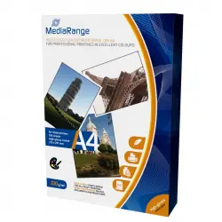 MediaRange MRINK103 Papel Fotográfico Alto Brillo A4 220gr Blanco 100 Hojas