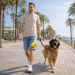 Summer Vibes Porta bolsas Limón para perros