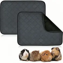 ZooVenture Juego de 2 colchonetas lavables e impermeables para hámster - 60*45 cm