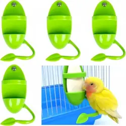 ZooVenture Juego de cuatro comederos para pájaros con forma de hueso sepia - 4 piezas