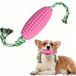 ZooVenture  masticable rosa de TPR de 360° para cachorros - Color: Rosa