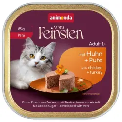 animonda vom Feinsten Adult 32 x 85 g - Paté de pollo y pavo
