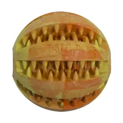 Dur  Pelota amarilla y naranja con aroma Vainilla para perros - 7cm