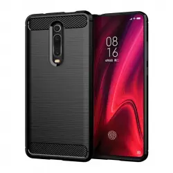 Max Power Digital Funda Fibra De Carbono Para Xiaomi Mi 9t / Mi 9t Pro Antigolpes Silicona Negra