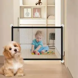 MCBOSON Puerta de seguridad para perros de 110 x 72 cm - Artículo 1