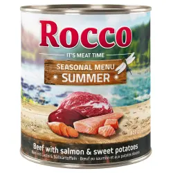 Rocco Menú de verano: vacuno y salmón con batata - 6 x 800 g