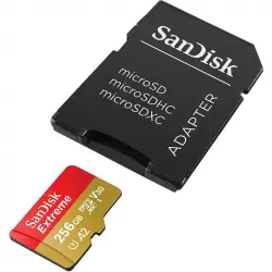 SanDisk Extreme MicroSDXC 256GB Clase 10 U3 V30 A2 + Adaptador SD