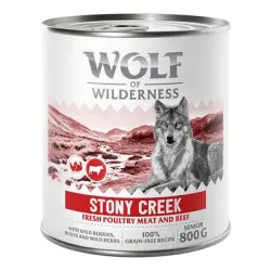Wolf of Wilderness Expedition Senior 6 x 800 g - Stony Creek - Ave con vacuno