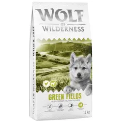 Wolf of Wilderness Junior «Green Fields» con cordero, sin cereales - 12 kg - Receta nueva